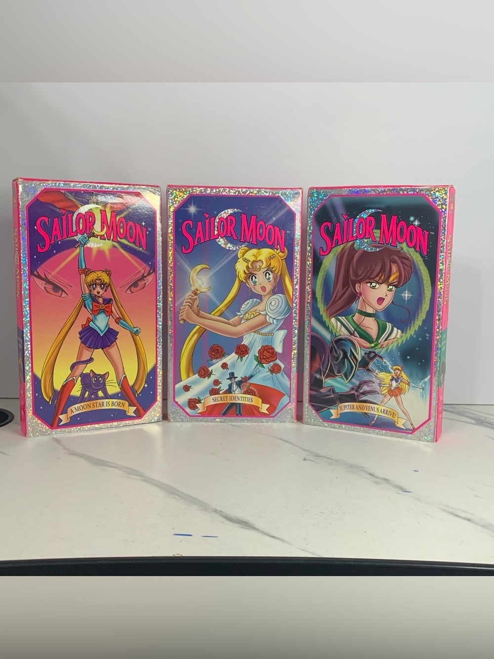 Sailor Moon VHS Cassette Tapes Set of 3